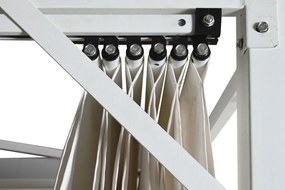 Κληματαριά DKD Home Decor Λευκό 296 x 296 x 225 cm Χάλυβας