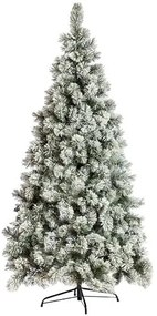 JK Home Décor - Δέντρο 210cm Chicago ΡP Flocked Hinged