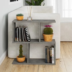 Βοηθητικό τραπέζι Homemania pakoworld γκρι antique 60x20x60εκ (1 τεμάχια)
