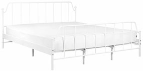 Κρεβάτι Berwyn 1993, Διπλό, Άσπρο, 180x200, Μέταλλο, Τάβλες για Κρεβάτι, 184x206x94cm, 34 kg, Ξύλο: Λεύκα | Epipla1.gr
