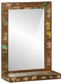 vidaXL Καθρέφτης Μπάνιου 50x22x70 εκ. Στερεό Ξύλο Ανακυκλωμένο