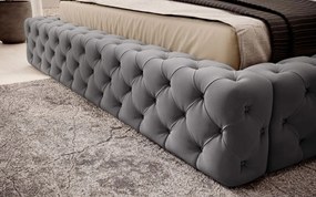 Επενδυμένο κρεβάτι Princce-Gkri Skouro-140 x 200