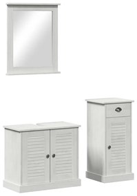 vidaXL Σετ Επίπλων Μπάνιου με συρτάρι 3 pcs Καφέ 37 x 34 x 80 εκ