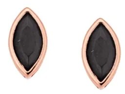 Σκουλαρίκια Senza Φύλλο Silver 925 Rose Gold Plated