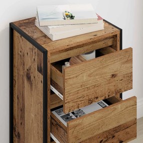 vidaXL Πλαϊνό γραφείο Παλιό Ξύλο 42 x 36 x 75.5 εκ. Επεξεργασμένο ξύλο