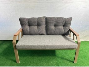 Σετ Κήπου Μαύρο / Λευκό / Χρυσό GREGA 120x58x78