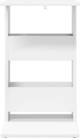 vidaXL Τραπεζάκι Πλευράς Λευκό 40 x 35 x 60,5 εκ Επεξεργασμένο Ξύλο