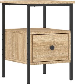 vidaXL Κομοδίνα 2 τεμ. Sonoma Δρυς 34 x 36 x 50 εκ. από Επεξεργ. Ξύλο