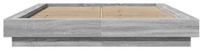 vidaXL Πλαίσιο Κρεβατιού Γκρι Sonoma 120 x 190 εκ. Επεξεργασμένο Ξύλο