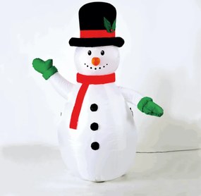 Φωτιζόμενος φουσκωτός Χιονάνθρωπος 1Led