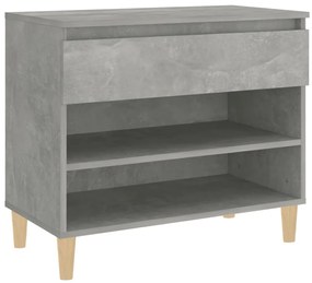 vidaXL Παπουτσοθήκη Γκρι Σκυροδέματος 70x36x60 εκ. Επεξεργασμένο Ξύλο
