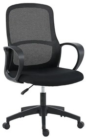 Καρέκλα Γραφείου Zuena σε Μαύρο 61x58x103εκ. 61x58x93 εκ.