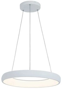 Φωτιστικό Οροφής 2053 Led 3000K 50W Φ60cm Sandy White Αλουμίνιο,Ακρυλικό