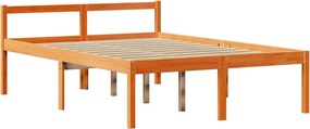 vidaXL Bed Frame 2 τμχ. Κερί Παλαίωσης 135 x 190 cm