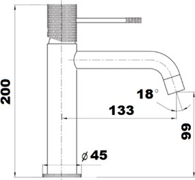 Orabella Preciosa 10362 Gun Metal Light - Μπαταρία νιπτήρα
