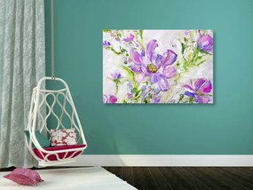 Εικόνα ζωγραφισμένα καλοκαιρινά λουλούδια - 120x80