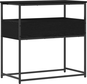 vidaXL Τραπέζι κονσόλας Μαύρη Οξυά 75 x 40 x 75 cm Επεξεργασμένο ξύλο