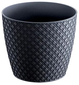 MarHome ΓΛΑΣΤΡΑ ΣΤΡΟΓΓΥΛΗ ΑΝΘΡΑΚΙ ORIENT Φ15.7x13.8cm 10/160ΚΙΒ  09-DOR160-S433