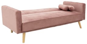 Καναπές-κρεβάτι Success pakoworld 3θέσιος βελούδο σάπιο μήλο 190x80x84εκ