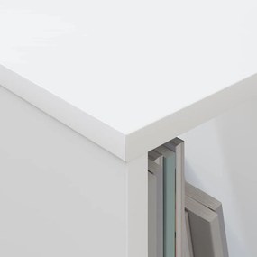 vidaXL Ράφι Περιοδικών Λευκό 68,5 x 30 x 45 εκ.