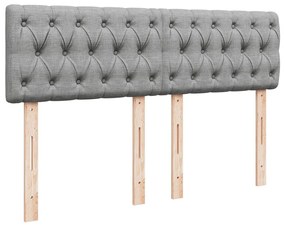 ΚΡΕΒΑΤΙ BOXSPRING ΜΕ ΣΤΡΩΜΑ ΑΝΟΙΧΤΟ ΓΚΡΙ 140X190 ΕΚ. ΥΦΑΣΜΑΤΙΝΟ 3288190