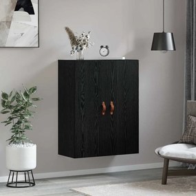 vidaXL Επιτοίχιο ντουλάπι Μαύρο 69.5 x 34 x 90 εκ. Επεξεργασμένο ξύλο