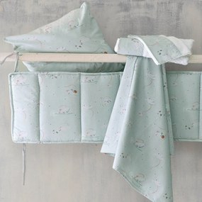 Σεντόνι Βρεφικό  Jerom Aqua Ρυθμός Crib 100% Cotton