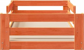 vidaXL Σκελετός Κρεβ. Χωρίς Στρώμα Καφέ Κεριού 100x200 εκ Μασίφ Πεύκο