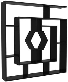 Βιβλιοθήκη Labrina 875ZNA3643 134x22x134cm Black