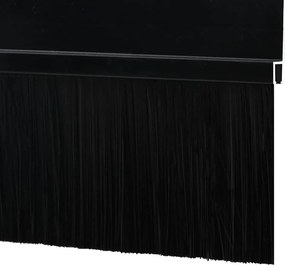 vidaXL Αυτοκόλλητες σφραγίδες πόρτας 12 pcs Μαύρο 100 cm