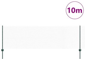 vidaXL Τεντώτο με στήριγμα Πράσινο 0,8 x 10 m Χάλυβας και PVC