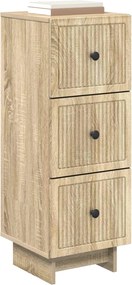 vidaXL Ντουλάπι με Συρτάρια Sonoma Δρυς 33 x 34,5 x 90 εκ