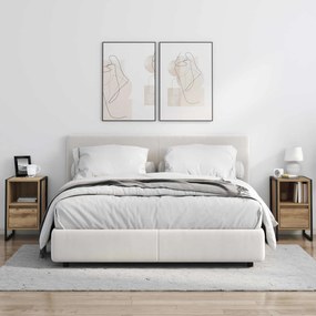 vidaXL Κομοδίνο Artisan Δρυς 39,5 x 30 x 50 εκ Επεξεργασμένο Ξύλο