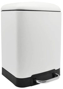 Κάδος Απορριμμάτων Soft Close 6Lt 829354 White Ankor Stainless Steel