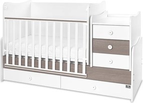 BED MAXI PLUS NEW 70/160 WHITE/CAFFE