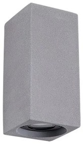 Απλίκα Φωτιστικό Τοίχου 2xLED 4W IP65 Γκρι E254 Zambelis-E254-Γκρι E254