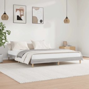 vidaXL Πλαίσιο Κρεβατιού Γκρι Sonoma 120x200 εκ. Επεξεργασμένο Ξύλο