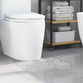 vidaXL Πατάκι μπάνιου U-σχήματος Γκρι 50x50 εκ Πολυπροπυλένιο Αντιολισθητικό