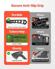 VEVOR Throwing Axes and Tomahawks 3Pack Axe Throwing Hatchet Set Stainless Steel