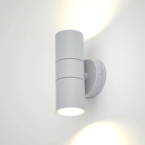 Φωτιστικό τοίχου Ouachita 2xGU10 Outdoor Up-Down Wall Lamp Grey D15.2cmx11.3cm (80200634) - Γυαλί - 80200634