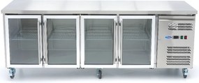 Counter Fridge - 223cm - 4 Glass Doors
