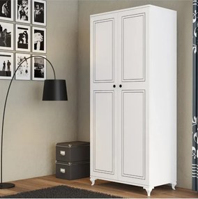 Stewehome Ντουλάπα με 2 πόρτες και κρεμάστρα 79x45x45 cm