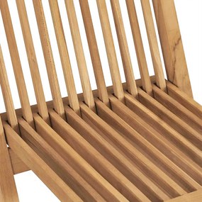 vidaXL Σετ Κήπου 5 τμχ. Καφέ Συμπαγές ξύλο teak