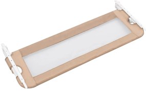 vidaXL Μπάρα Κρεβατιού Προστατευτική Χρώμα Taupe 120x42 εκ Πολυεστέρας