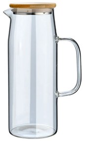 Estia Κανάτα Bamboo Essentials Γυάλινη 1000ml Με Καπάκι