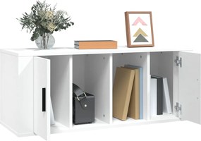 vidaXL Έπιπλο Τηλεόρασης Λευκό 100 x 35 x 40 εκ. Επεξ. Ξύλο