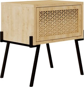 Κομοδίνο Naive Megapap χρώμα sapphire oak 48x34x51εκ.