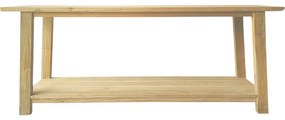 Κονσόλα Decoza teak ξύλο σε φυσική απόχρωση 200x40x80εκ