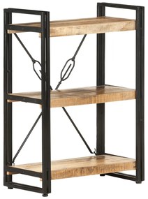 vidaXL Βιβλιοθήκη με 3 Επίπεδα 60 x 30 x 80 εκ. Μασίφ Ξύλο Μάνγκο
