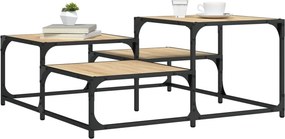 vidaXL Τραπεζάκι Σαλονιού Sonoma Δρυς 87,5x87,5x40 εκ. Επεξεργ. Ξύλο